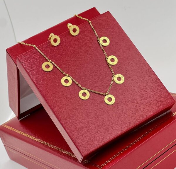 C Collier avec Boucles D'oreilles